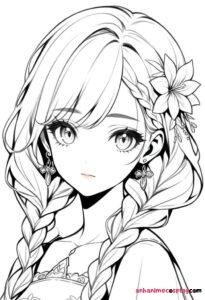 ảnh anime trắng đen chất